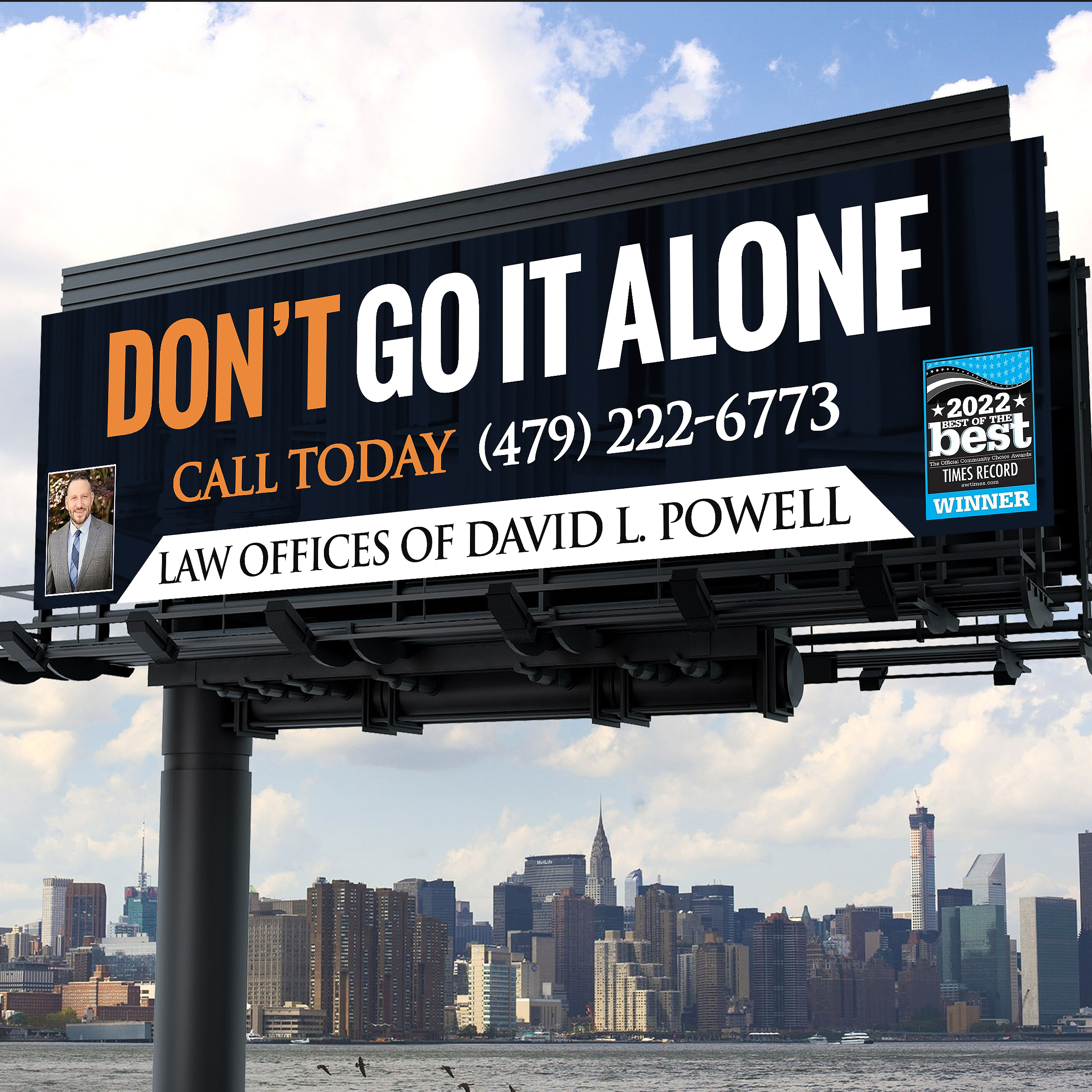 Billboard Design by Designers Hub for Law Offices of David L Powell, PLLC | Design #33876939