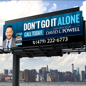 Billboard Design by Designers Hub for Law Offices of David L Powell, PLLC | Design: #33881865