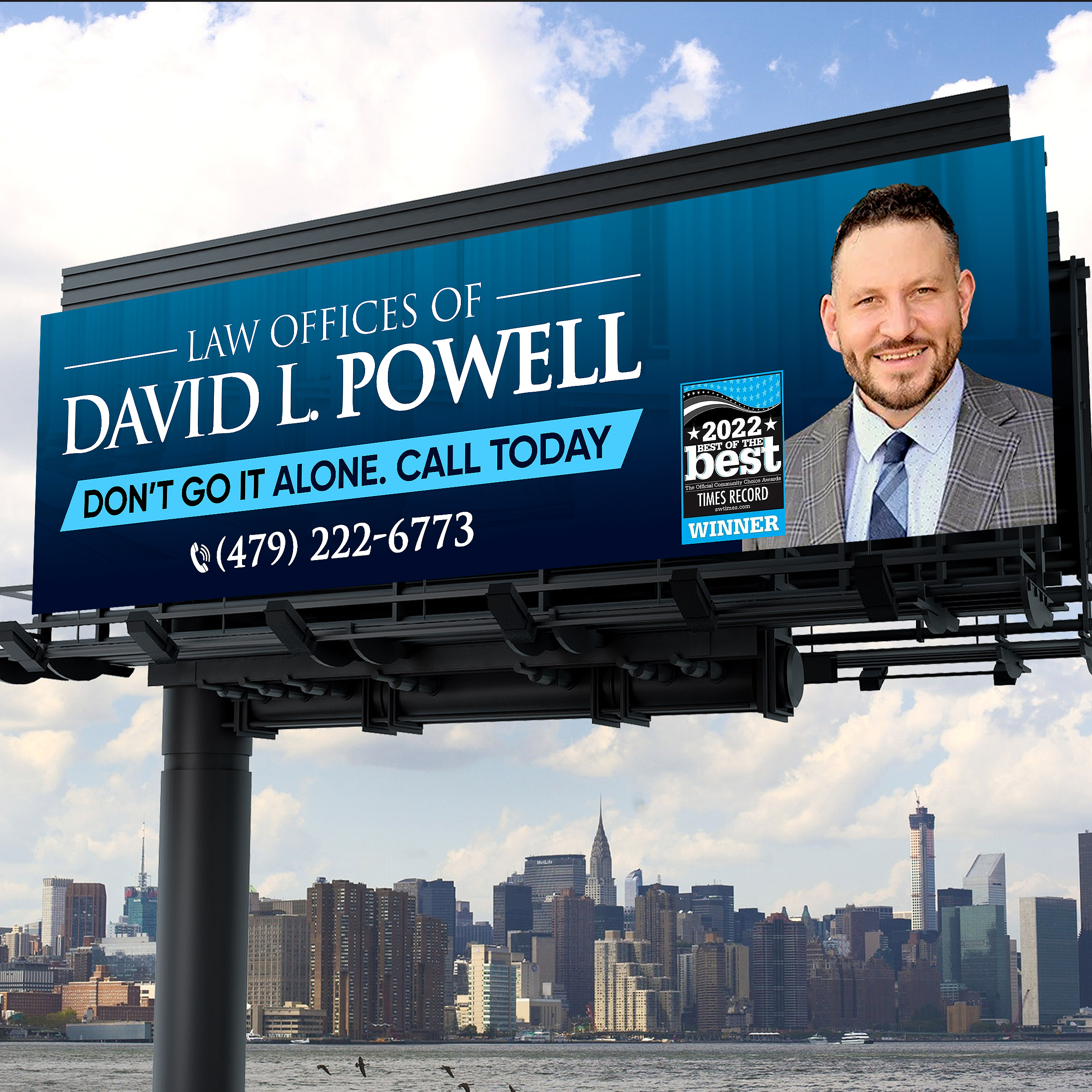 Design de Panneau par Designers Hub pour Law Offices of David L Powell, PLLC | Design #33882309