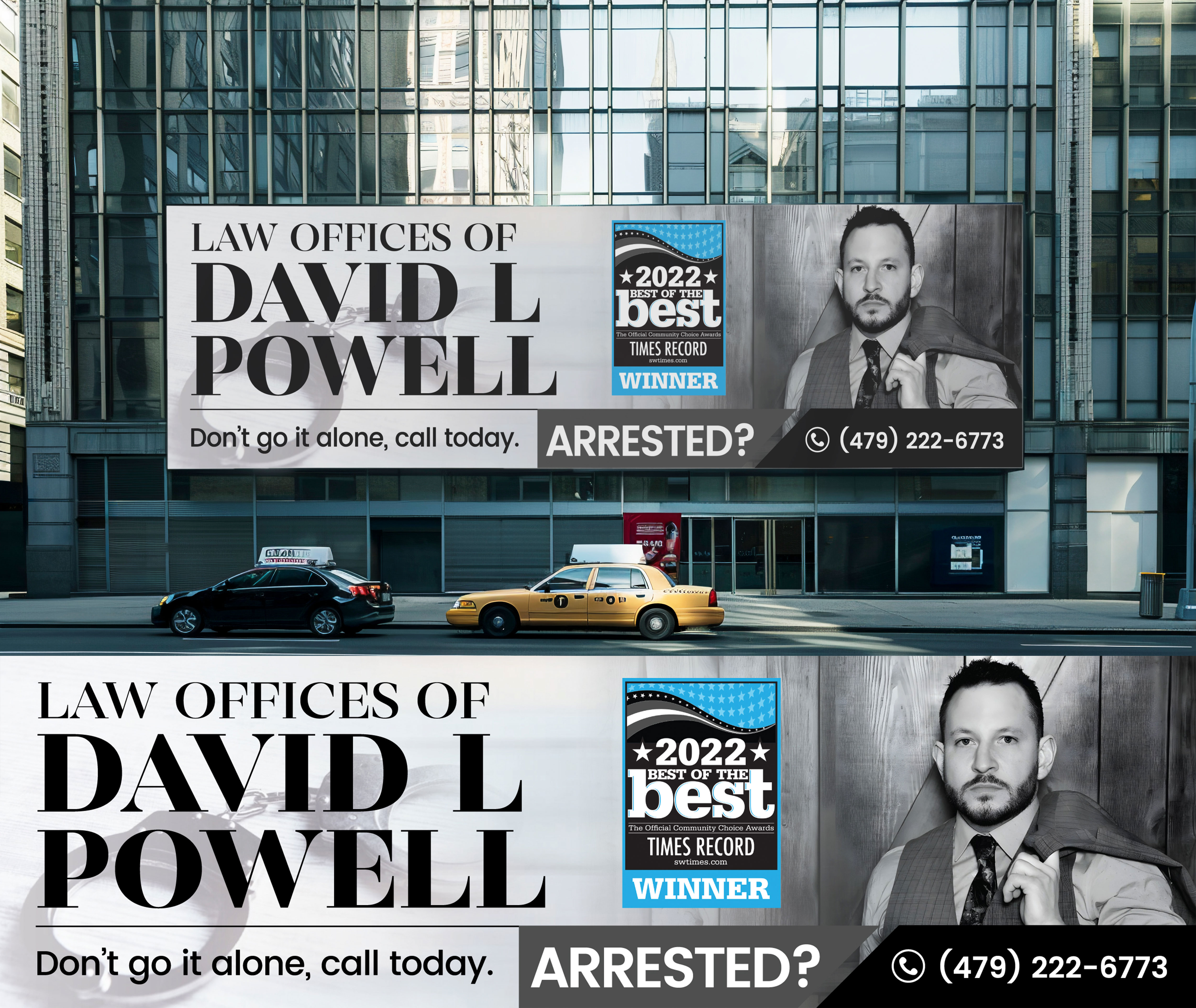 Billboard Design by StromDesignHub for Law Offices of David L Powell, PLLC | Design #33875759