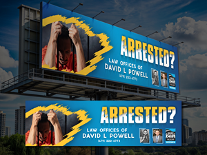 Billboard Design by nirmla450 for Law Offices of David L Powell, PLLC | Design: #33880027