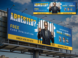 Billboard Design by nirmla450 for Law Offices of David L Powell, PLLC | Design: #33882861