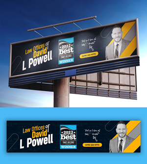 Billboard Design by Syed sami for Law Offices of David L Powell, PLLC | Design: #33871727