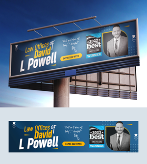 Billboard Design by Syed sami for Law Offices of David L Powell, PLLC | Design: #33871764