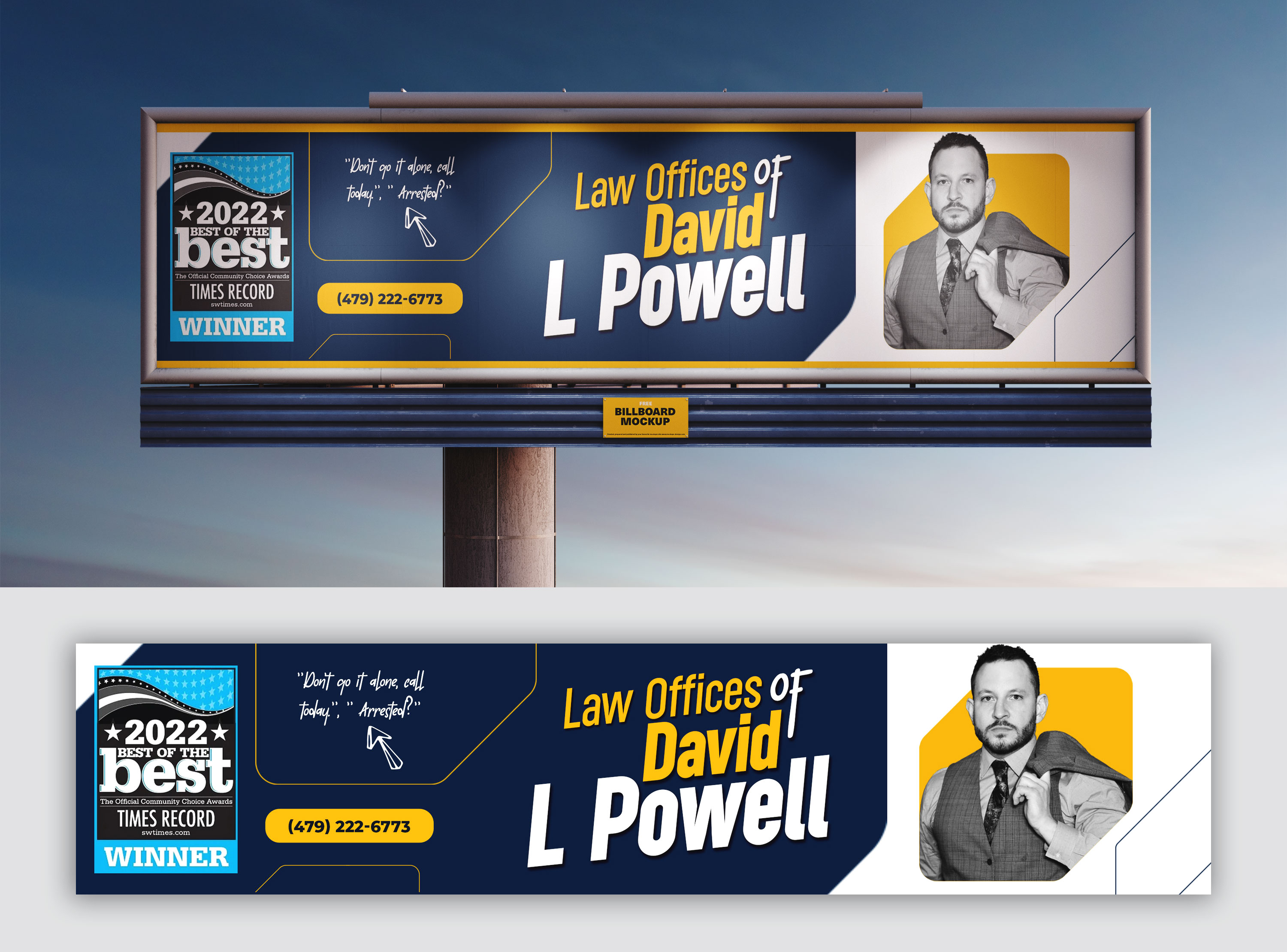 Design de Panneau par Syed sami pour Law Offices of David L Powell, PLLC | Design #33871833