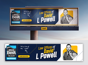 Billboard Design by Syed sami for Law Offices of David L Powell, PLLC | Design: #33871833