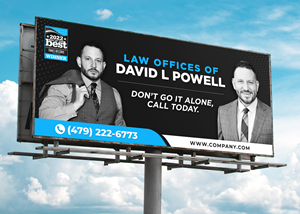 Billboard Design by WellDesign for Law Offices of David L Powell, PLLC | Design: #33879536
