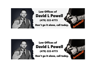 Billboard Design by Art_lv for Law Offices of David L Powell, PLLC | Design: #33871100