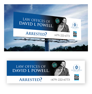 Billboard Design by COLOURS BRANDING for Law Offices of David L Powell, PLLC | Design: #33879507