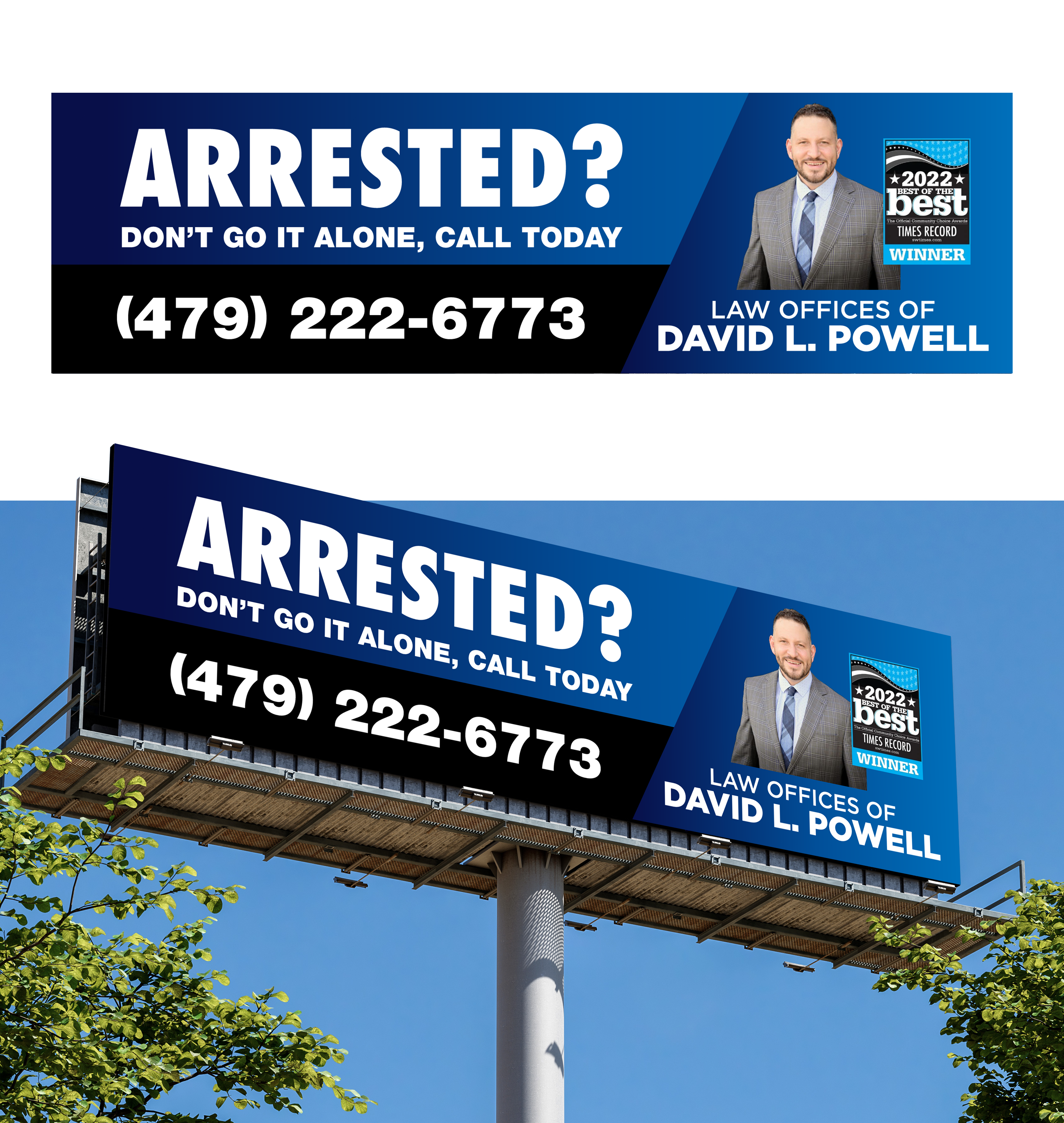 Billboard Design by corartstudio for Law Offices of David L Powell, PLLC | Design #33872835