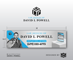 Billboard Design by Designed by MS for Law Offices of David L Powell, PLLC | Design: #33886235
