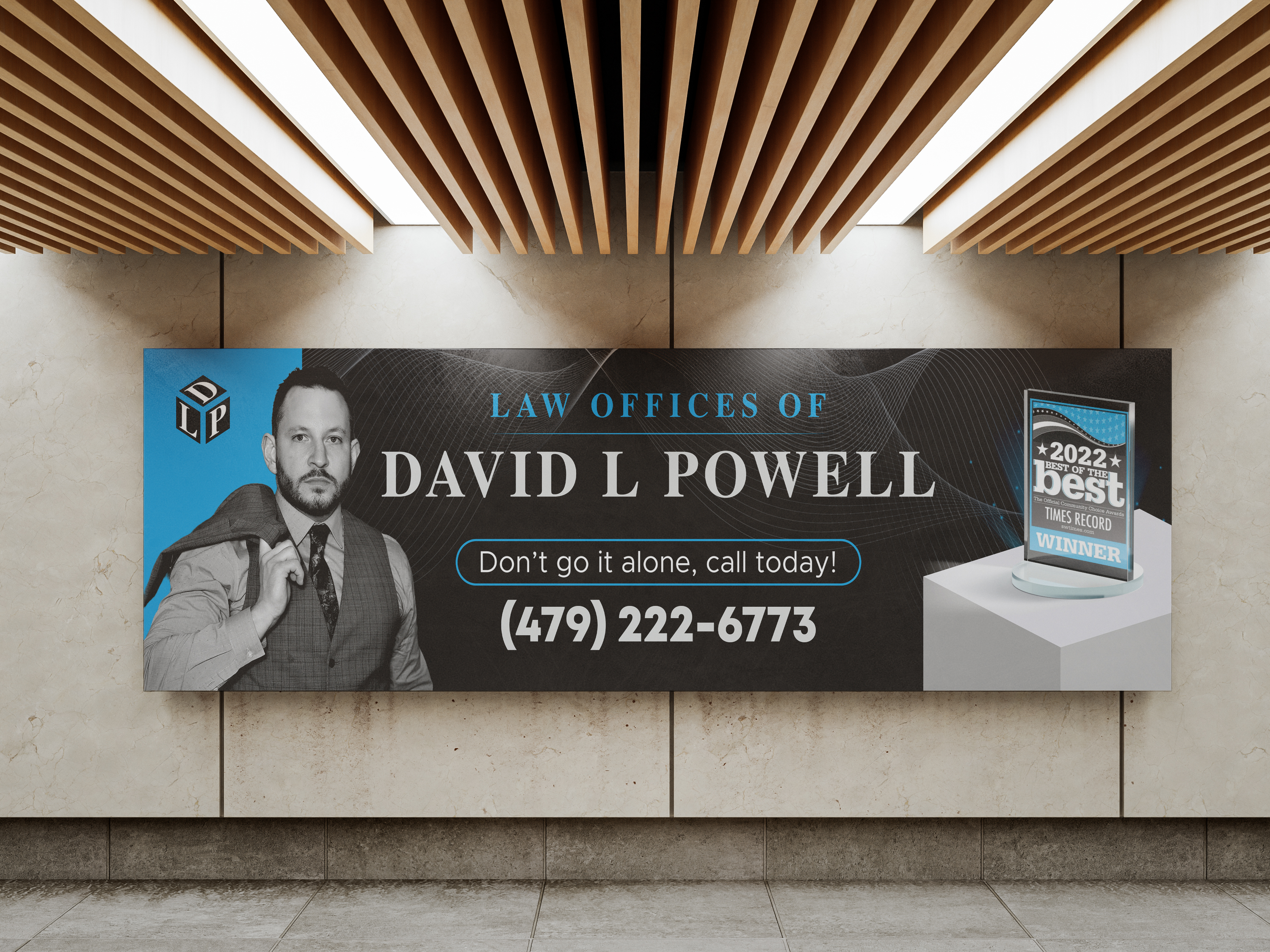 Billboard Design by Designed by MS for Law Offices of David L Powell, PLLC | Design #33887913