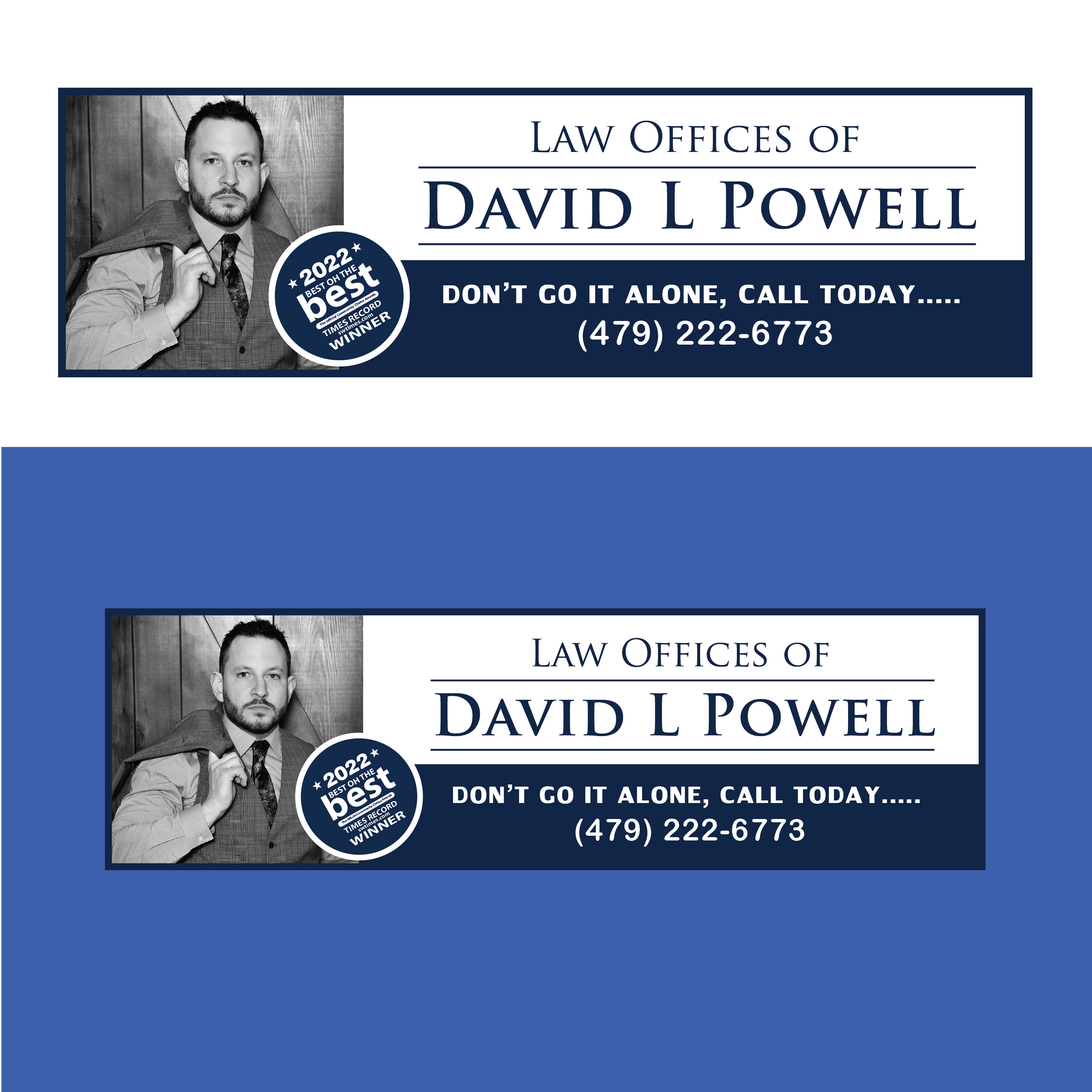 Design de Panneau par bethmage janaka pour Law Offices of David L Powell, PLLC | Design #33886870