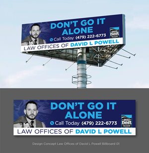 Billboard Design by D Creative for Law Offices of David L Powell, PLLC | Design #33875611
