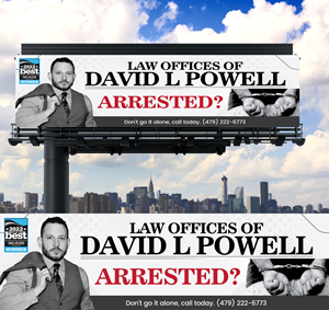 Design de Panneau par Impressive Designs pour Law Offices of David L Powell, PLLC | Design : #33874045