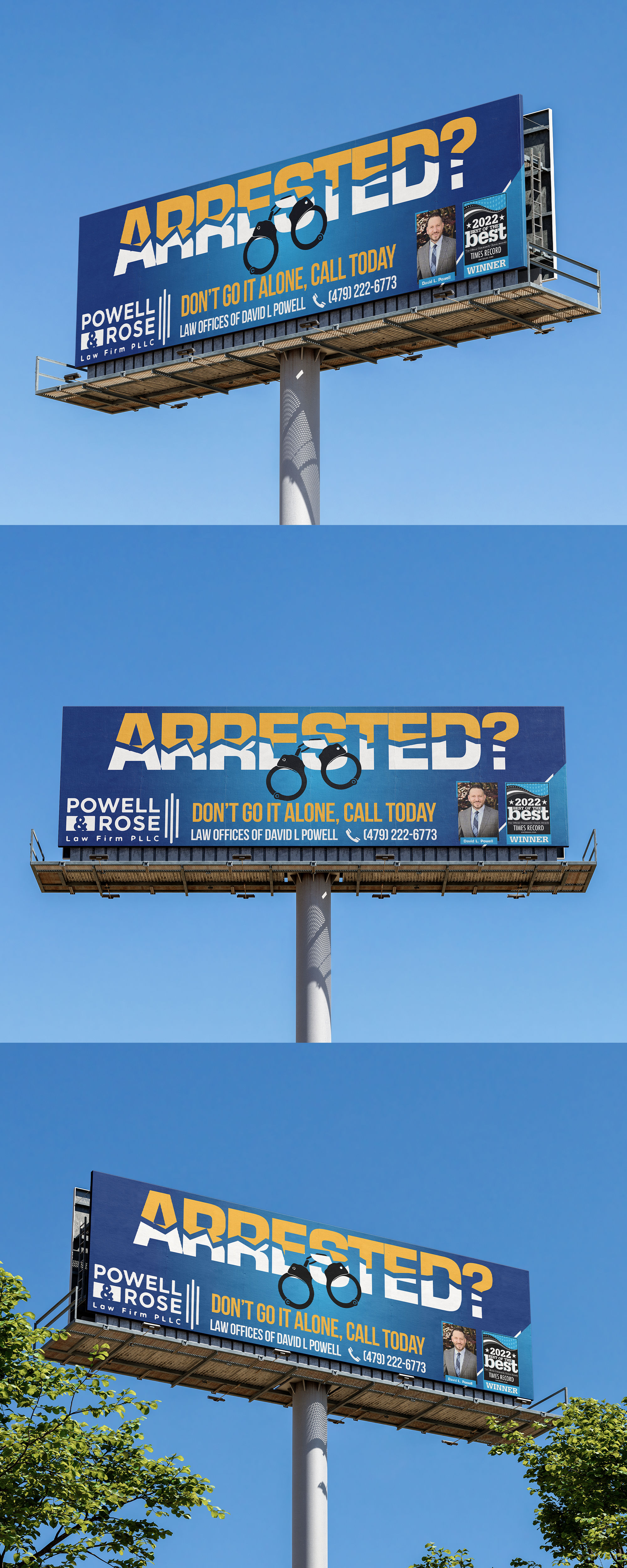 Billboard Design by svkreatives for Law Offices of David L Powell, PLLC | Design #33883368