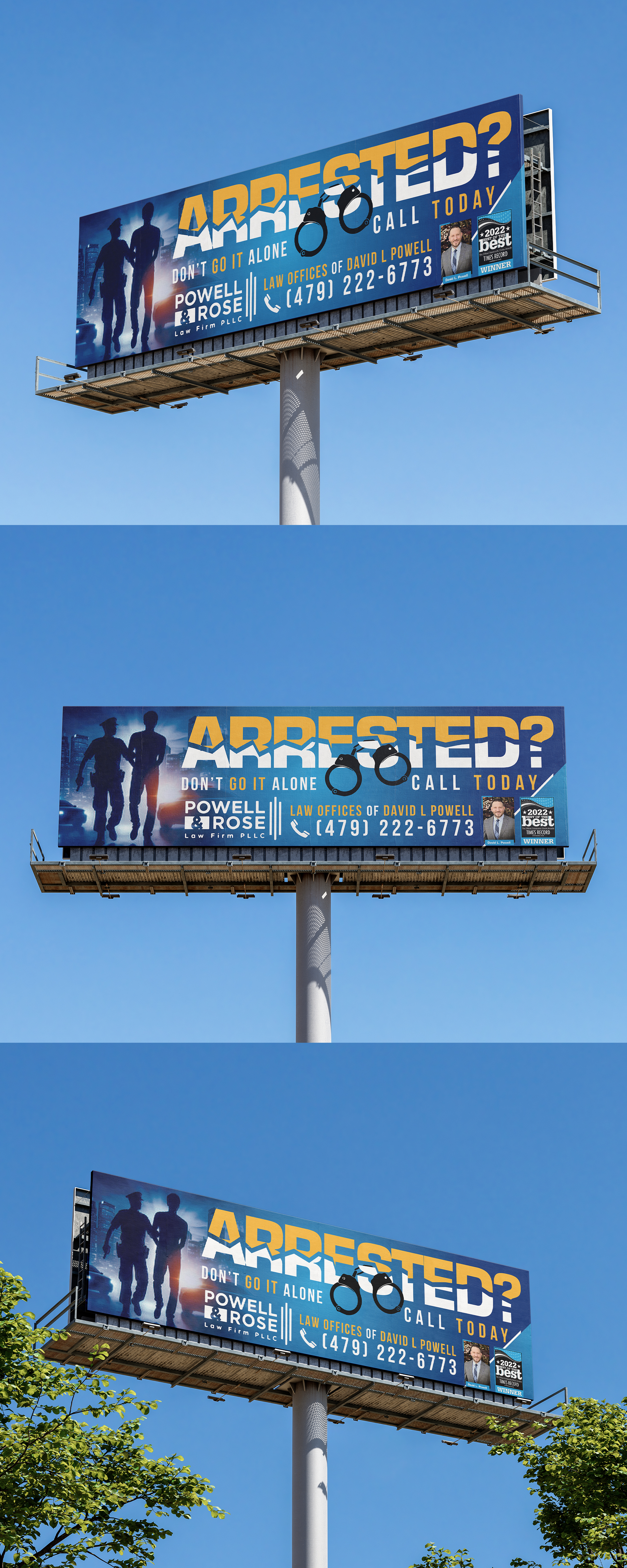 Billboard Design by svkreatives for Law Offices of David L Powell, PLLC | Design #33883425