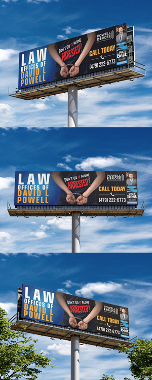 Design de Panneau par svkreatives pour Law Offices of David L Powell, PLLC | Design : #33883803