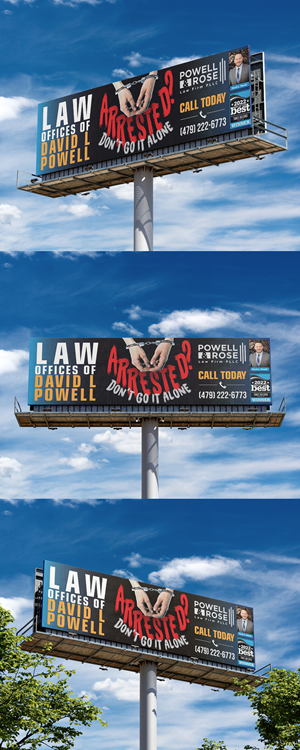 Design de Panneau par svkreatives pour Law Offices of David L Powell, PLLC | Design : #33883931