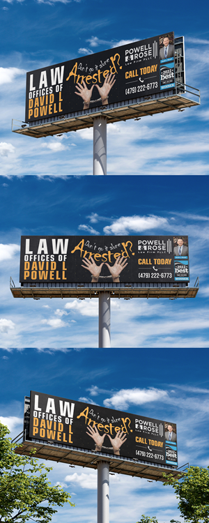 Design de Panneau par svkreatives pour Law Offices of David L Powell, PLLC | Design : #33884052