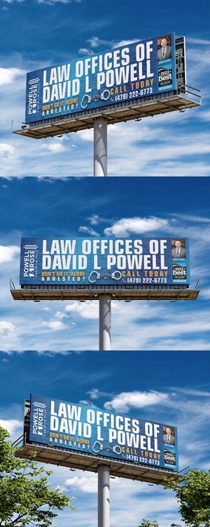 Design de Panneau par svkreatives pour Law Offices of David L Powell, PLLC | Design : #33885379