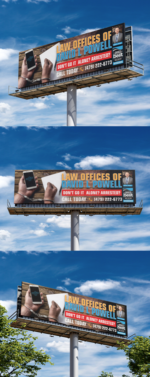 Billboard Design by svkreatives for Law Offices of David L Powell, PLLC | Design: #33885917