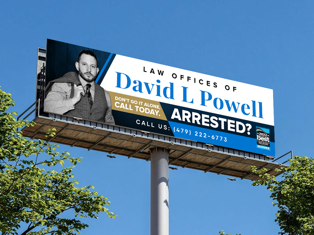 Werbetafel-Design von ARTOGRAPHY für Law Offices of David L Powell, PLLC | Design #33871606