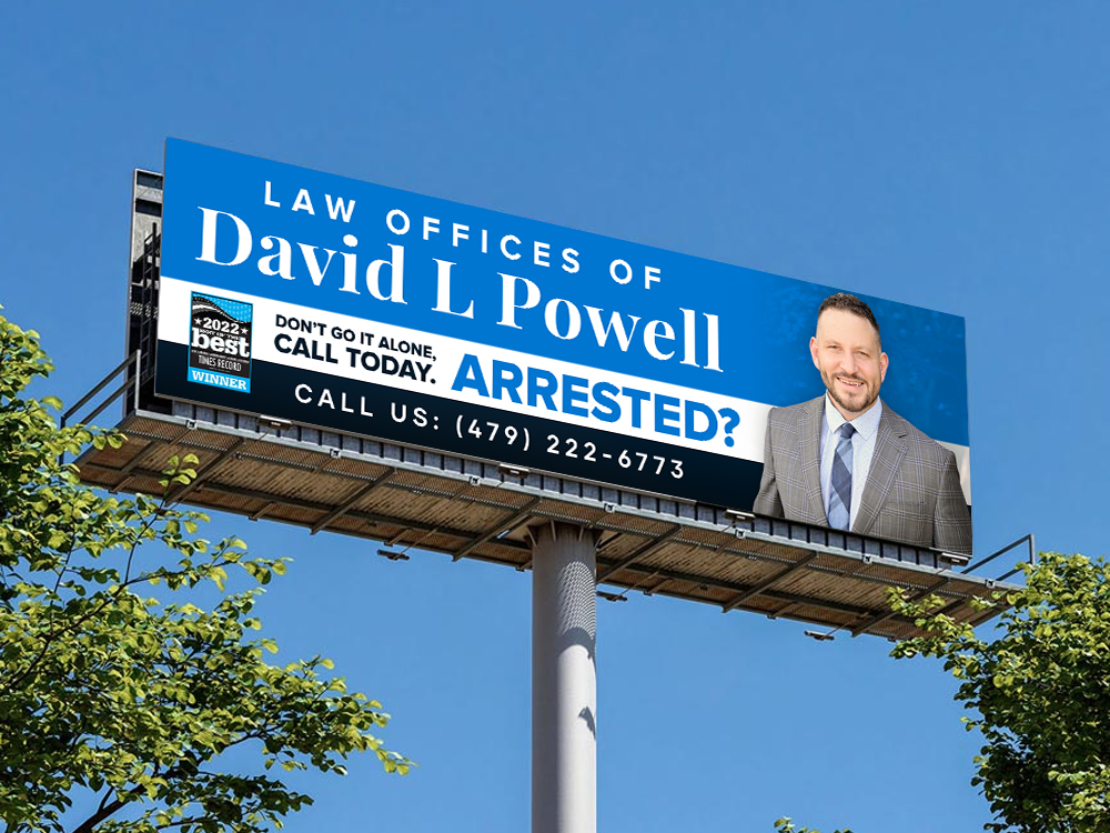 Billboard Design by ARTOGRAPHY for Law Offices of David L Powell, PLLC | Design #33877809