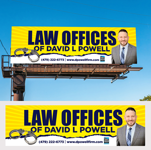 Design de Panneau par Aurora:) pour Law Offices of David L Powell, PLLC | Design : #33871017