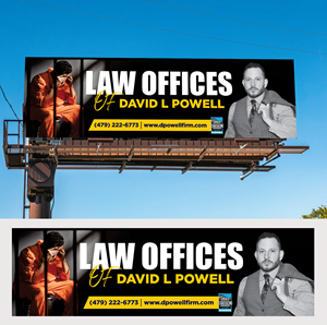 Design de Panneau par Aurora:) pour Law Offices of David L Powell, PLLC | Design : #33871019