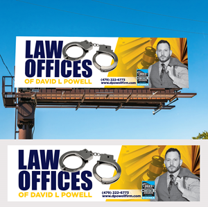 Design de Panneau par Aurora:) pour Law Offices of David L Powell, PLLC | Design : #33871263