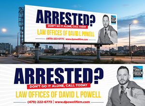 Billboard Design by Aurora:) for Law Offices of David L Powell, PLLC | Design: #33871417