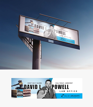 Billboard Design by nafizrahat for Law Offices of David L Powell, PLLC | Design #33882794