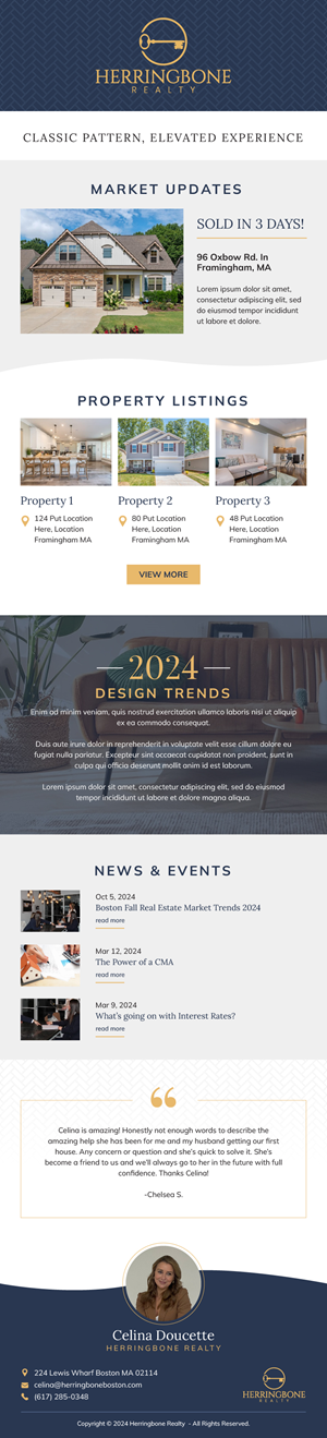 Newsletter Design by Mikai!13 for this project | Design: #33879126