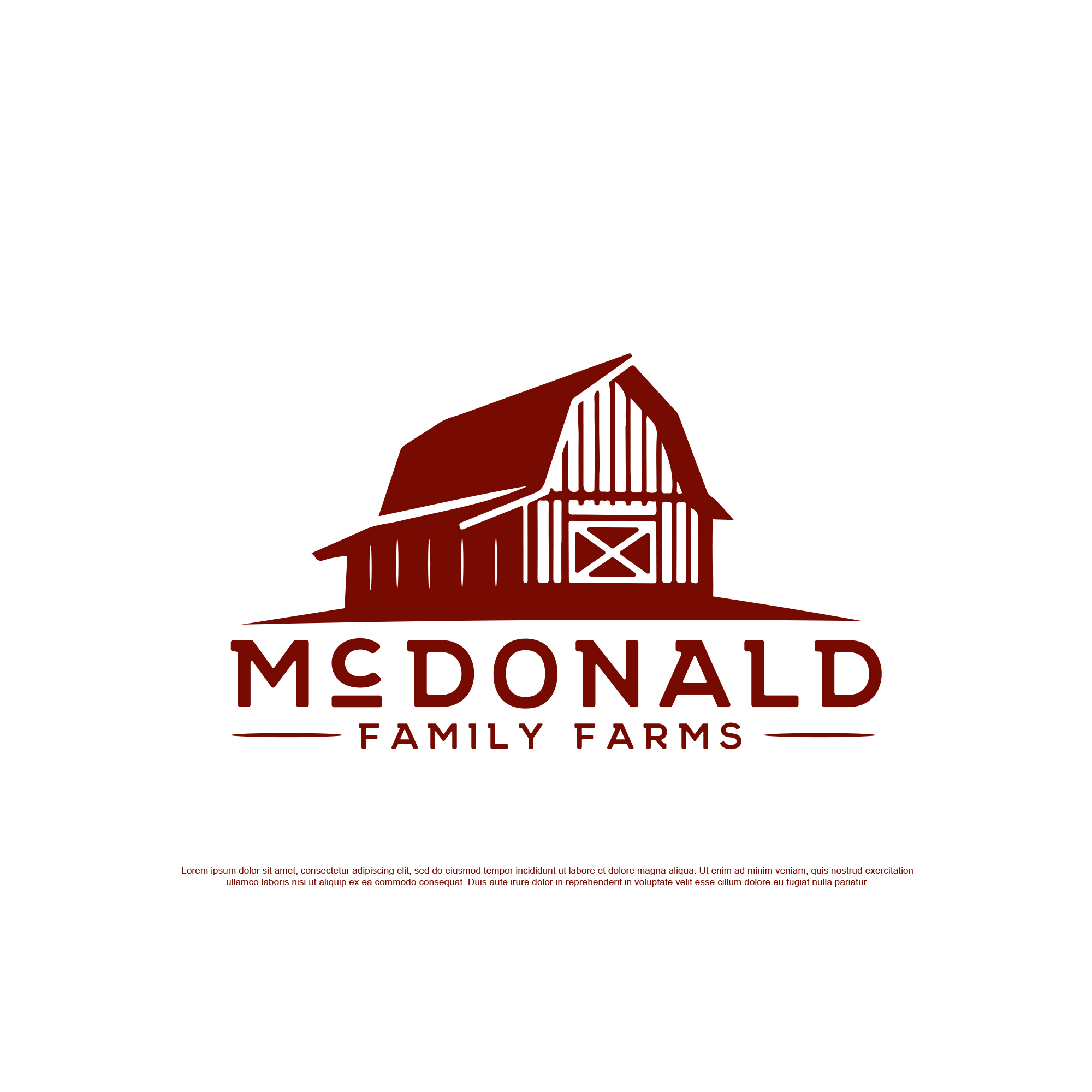Logo Design by Jelena B for McDonald Family Farms | Design #33889866