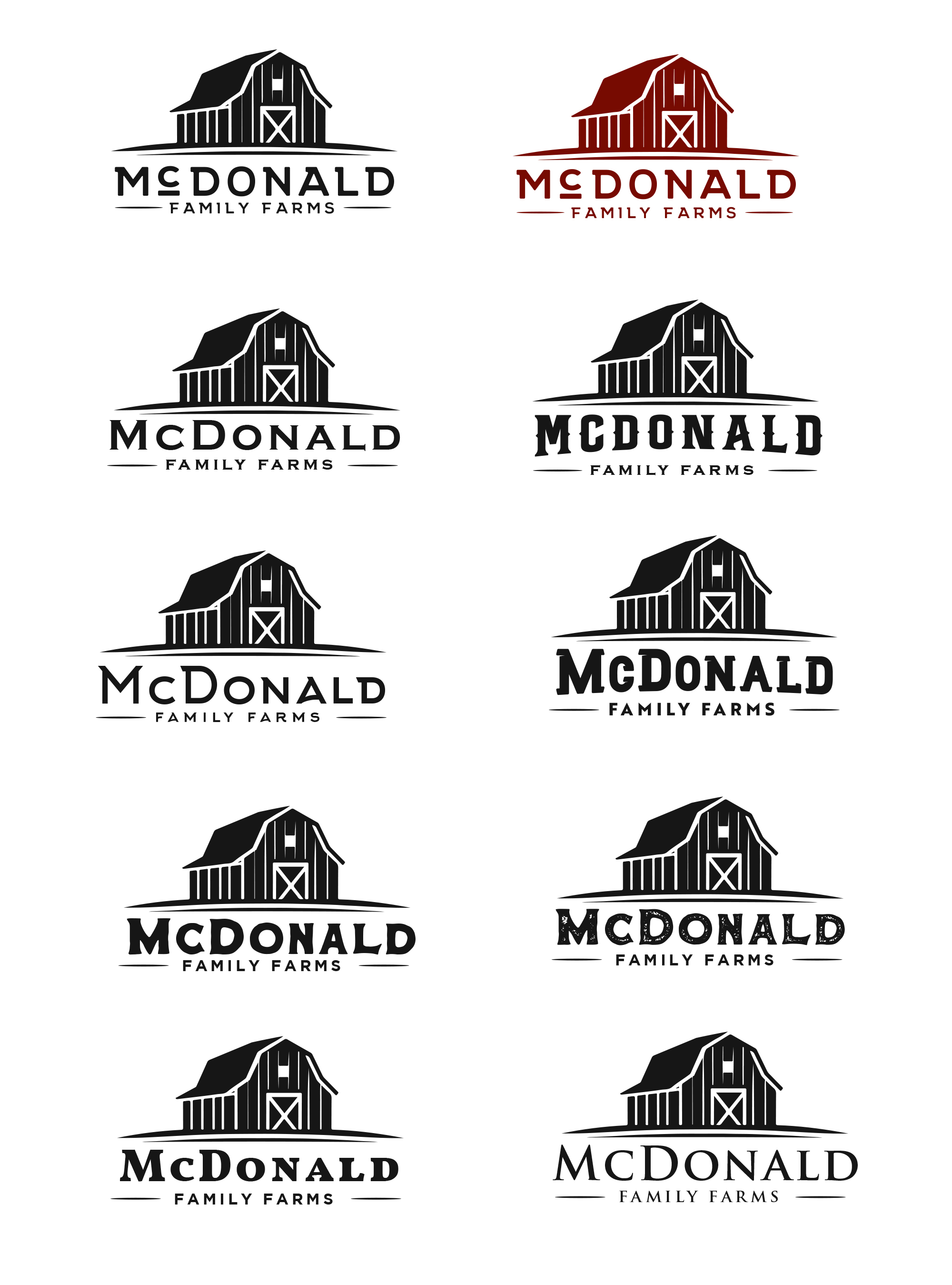 Logo-Design von Jelena B für McDonald Family Farms | Design #33897315