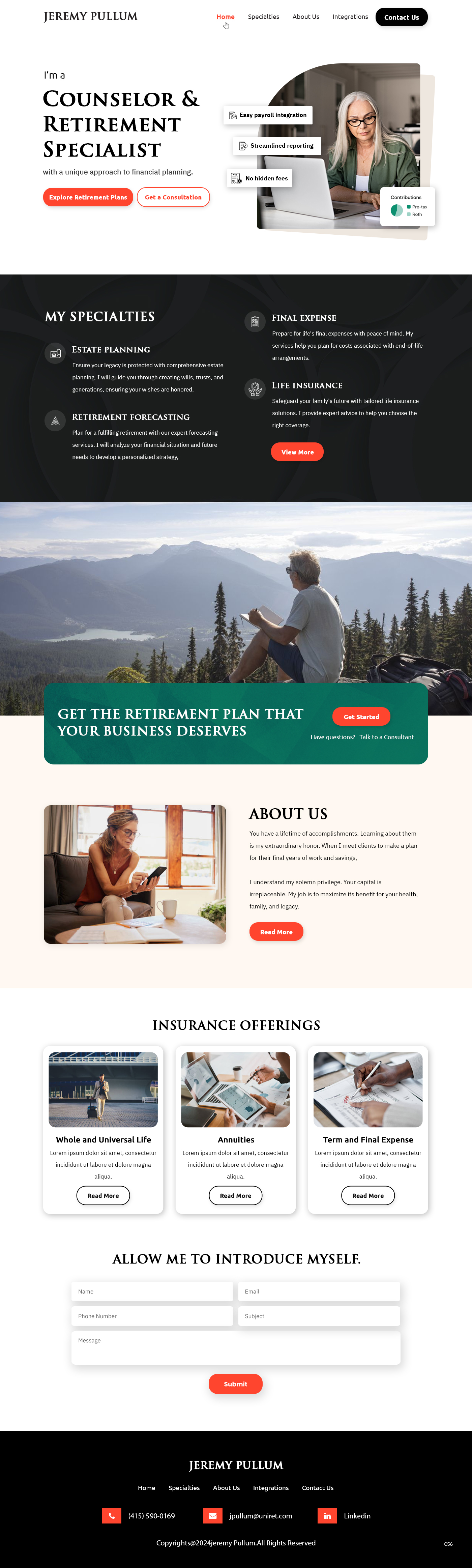 Diseño Web por pb para Reformation Services, LLC | Diseño #33896664