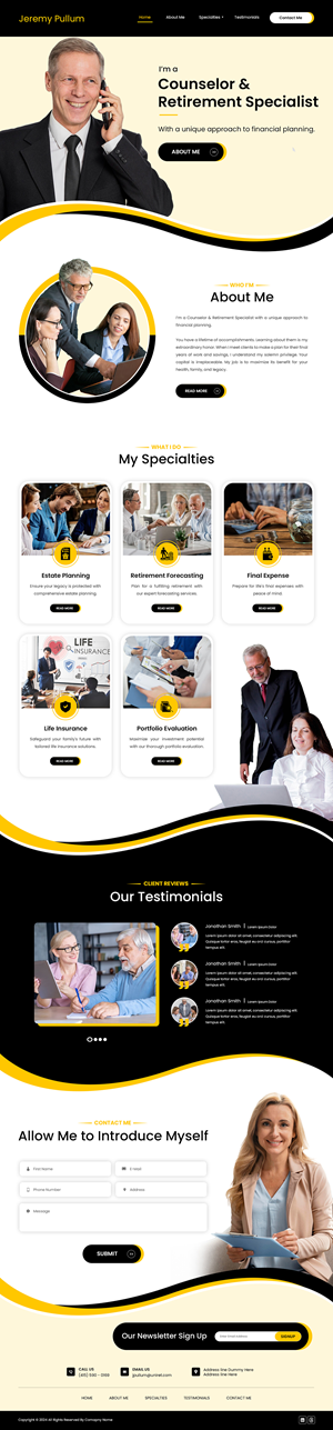 Web Design by Creations Box 2015 for Reformation Services, LLC | Design #33886432
