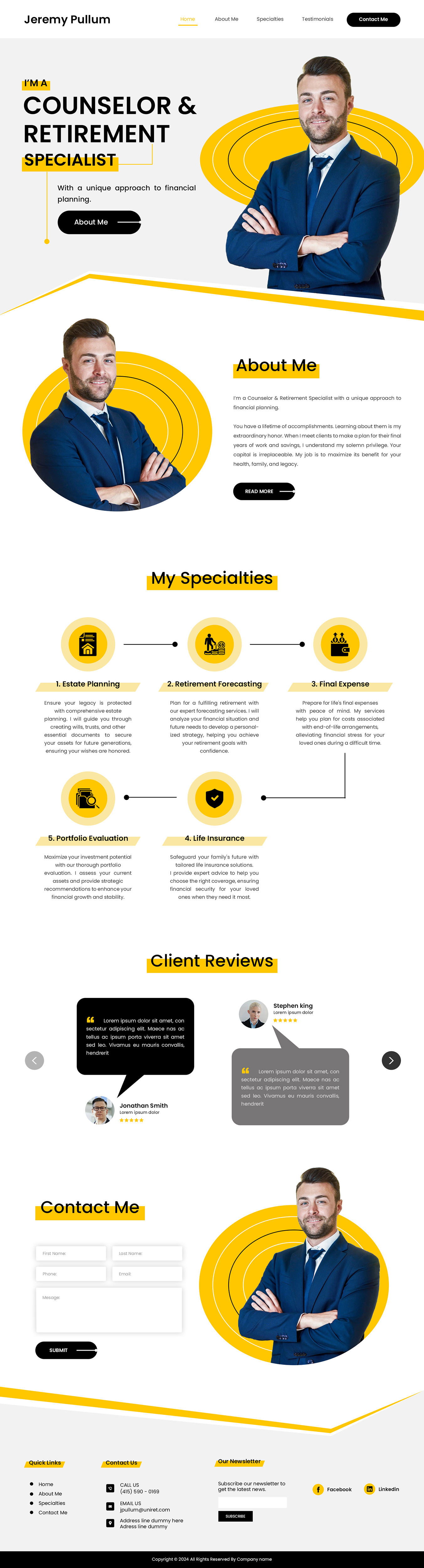 Web Design by Creations Box 2015 for Reformation Services, LLC | Design #33886434