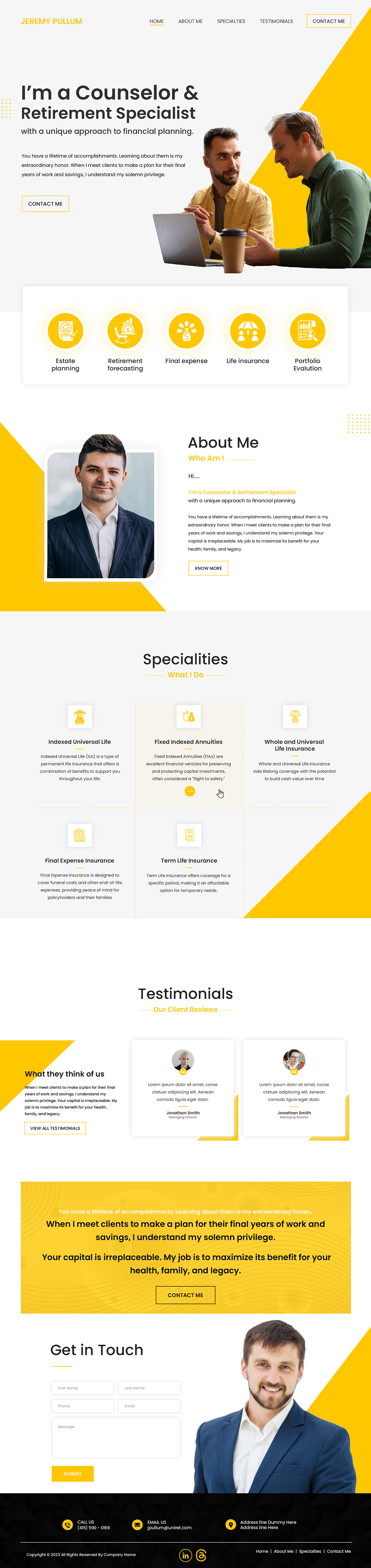 Web Design by Creations Box 2015 for Reformation Services, LLC | Design #33886435