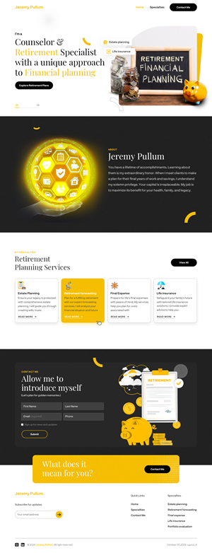 Web Design by sai.designer87 for Reformation Services, LLC | Design: #33893054