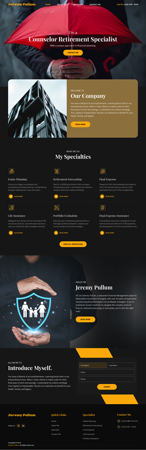 Web Design by sai.designer87 for Reformation Services, LLC | Design: #33893075