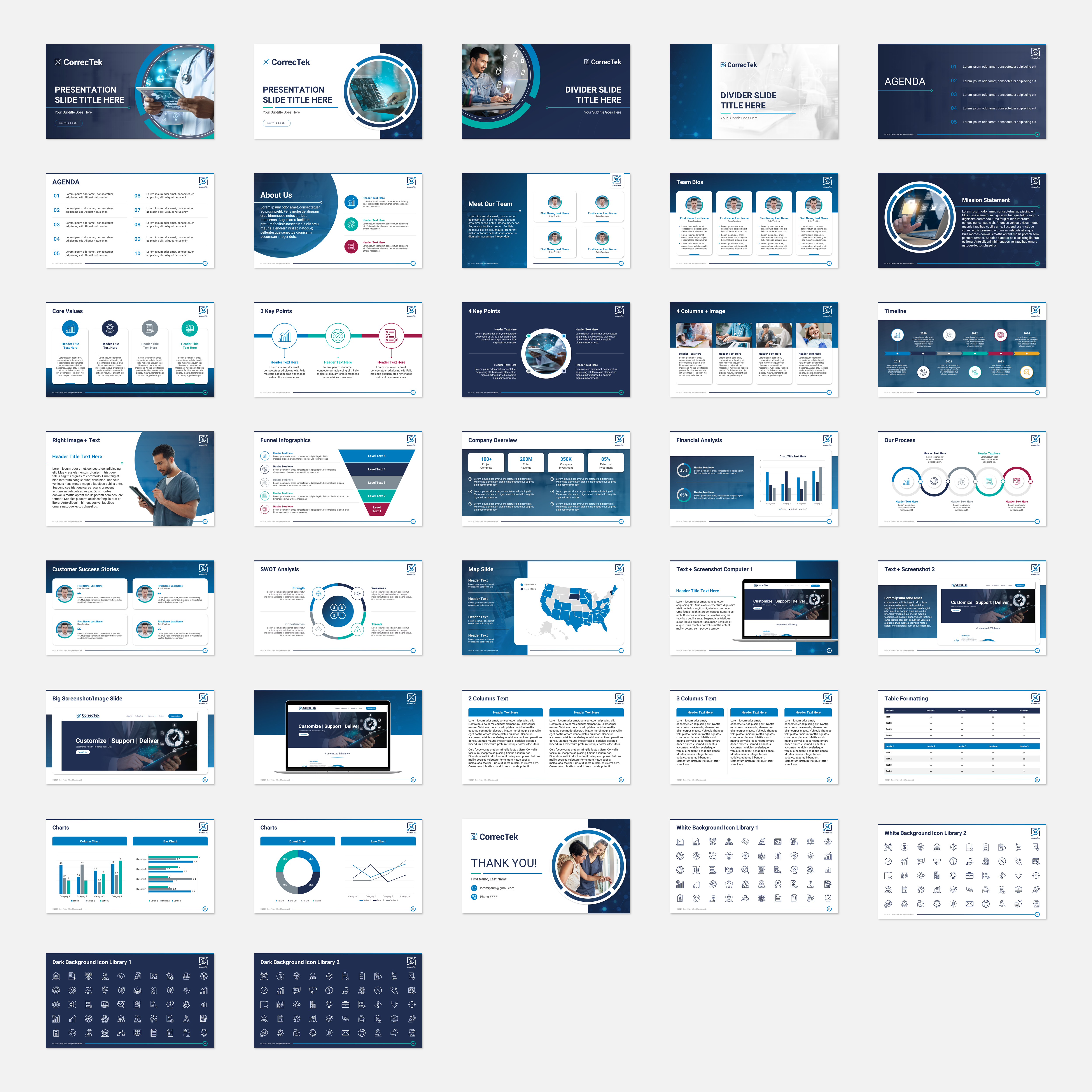 PowerPoint Design by RCDJ for CorrecTek, Inc. | Design #33891362