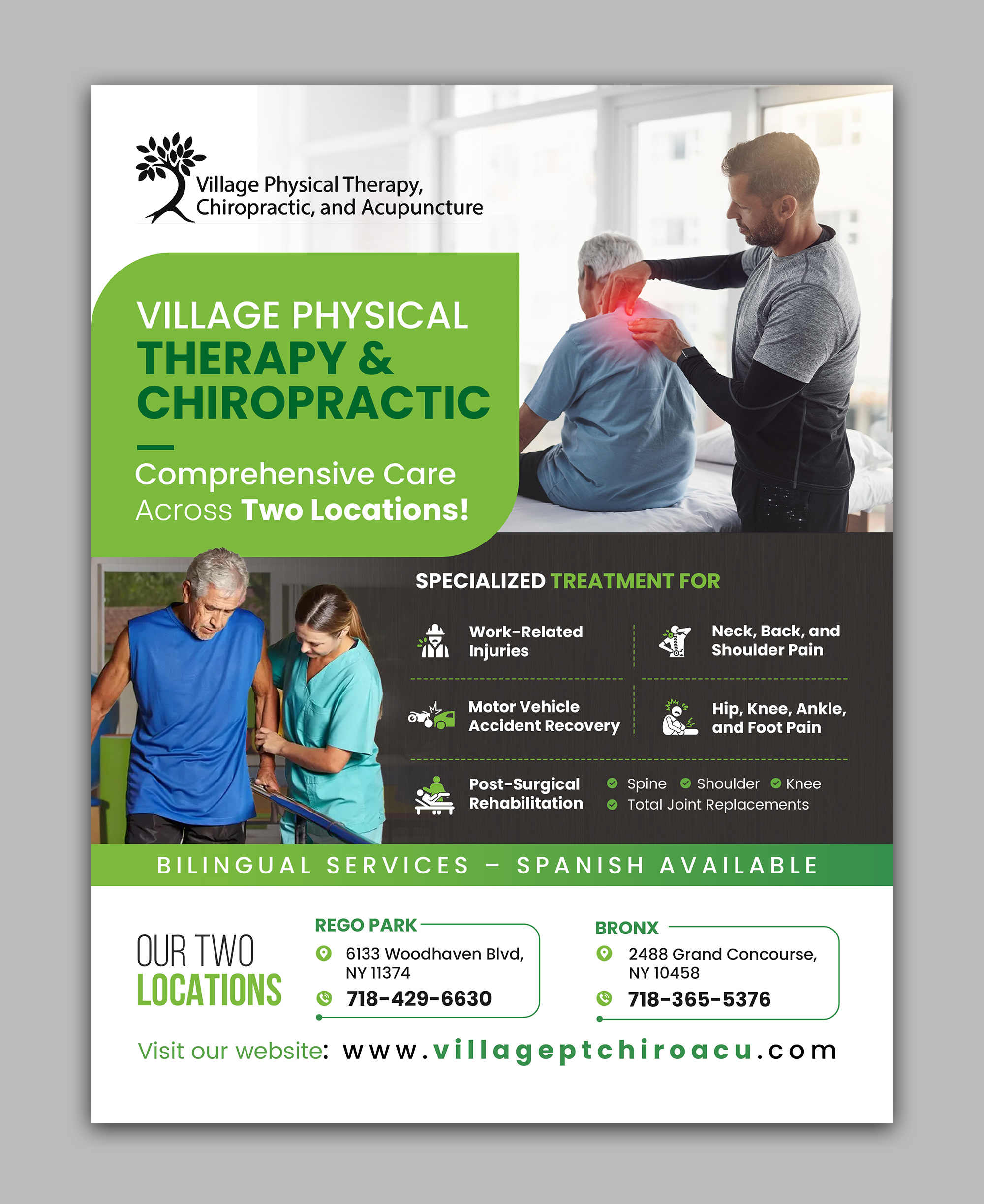 Design de Flyer par debdesign pour Village Chiropractic | Design #33886525