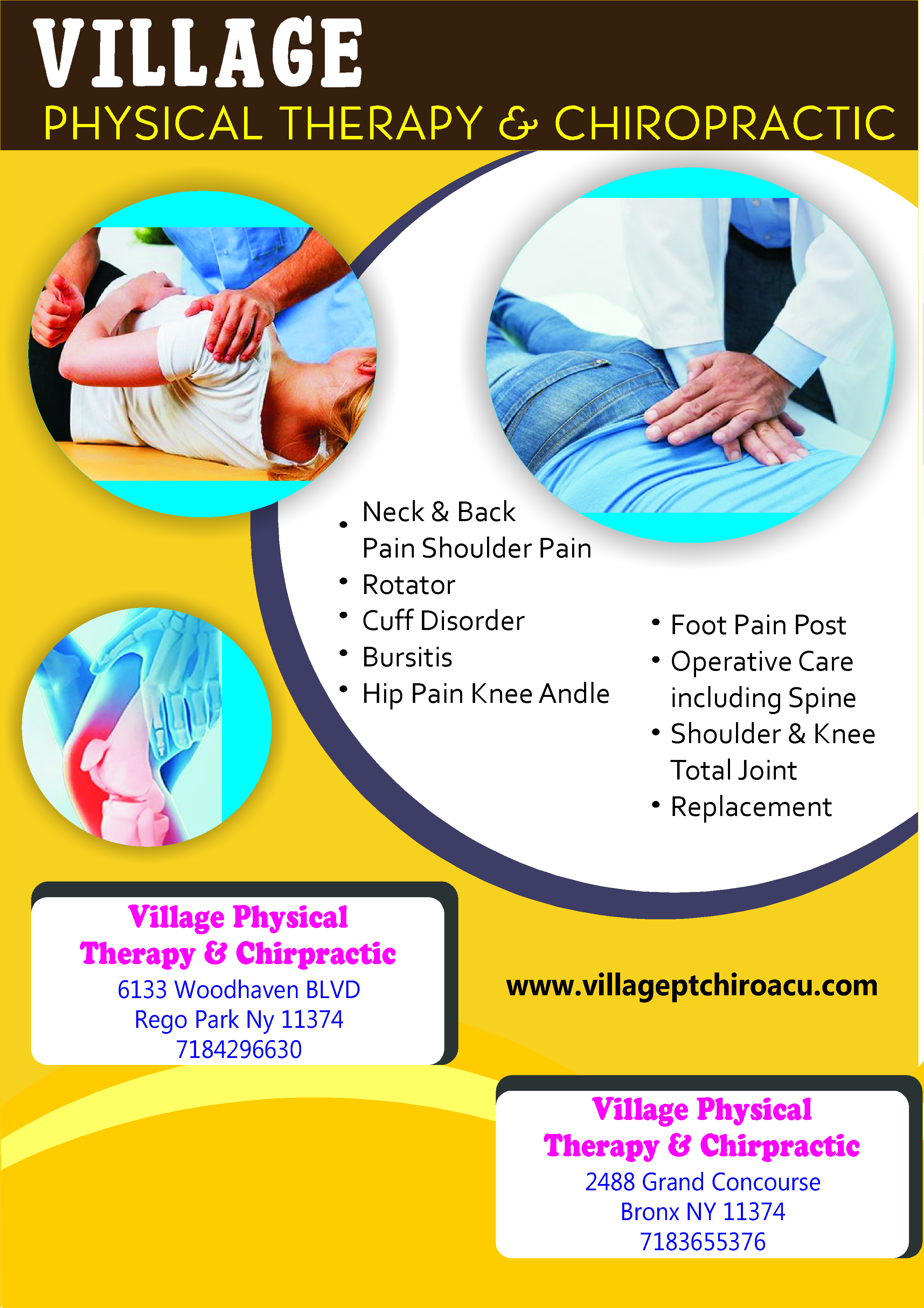 Flyer Design by NAMBHU PRINTS for Village Chiropractic | Design #33886250