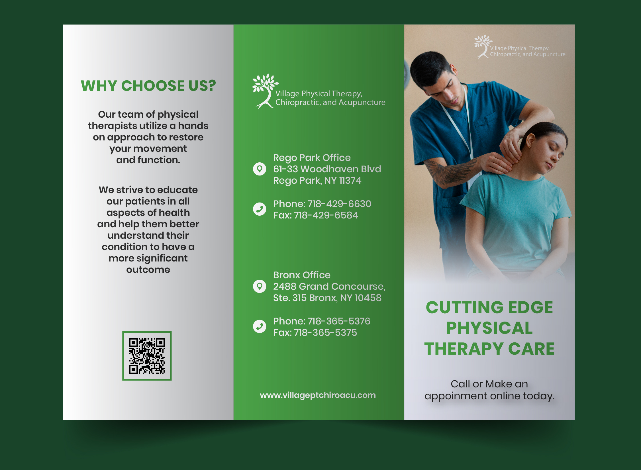 Diseño de Flyer por kenrico para Village Chiropractic | Diseño #33883017