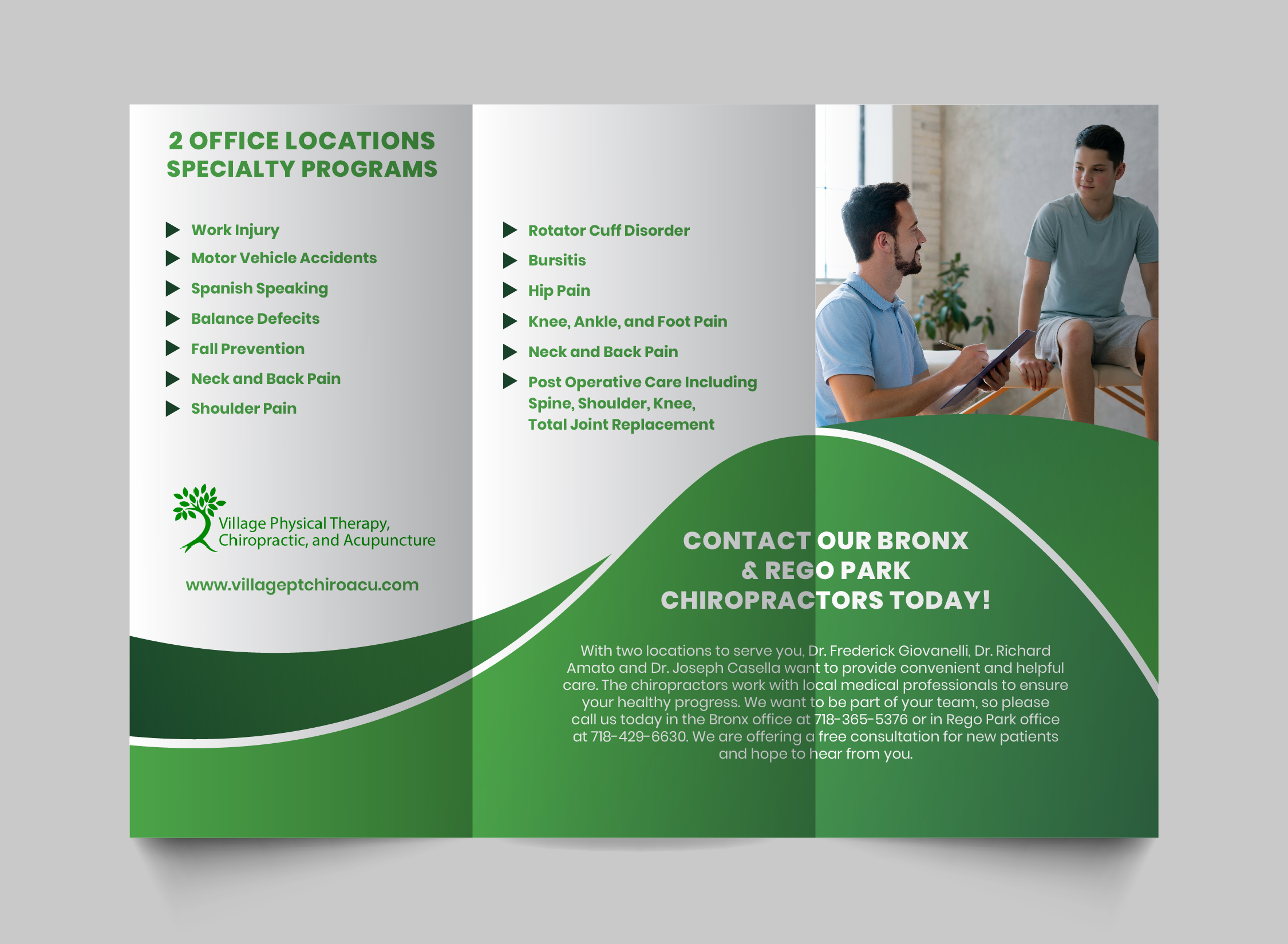 Flyer-Design von kenrico für Village Chiropractic | Design #33883018