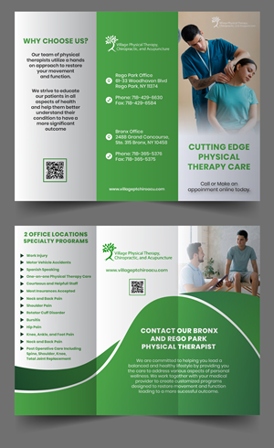 Flyer Design by kenrico for Village Chiropractic | Design #33887127