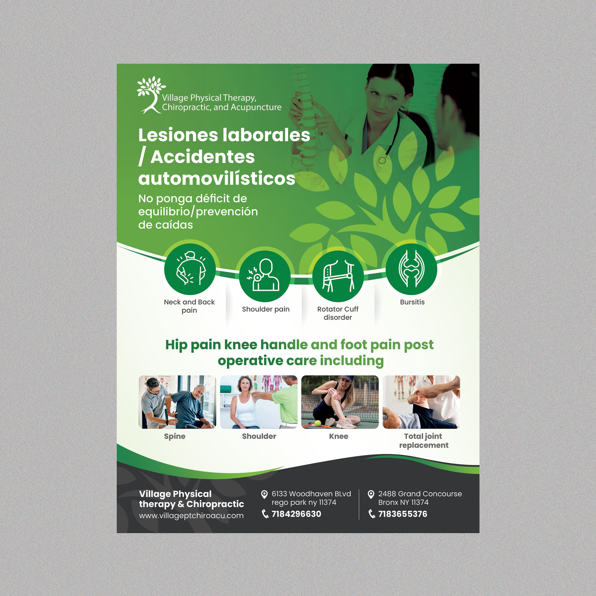 Flyer Design by Stan$oul for Village Chiropractic | Design #33877695