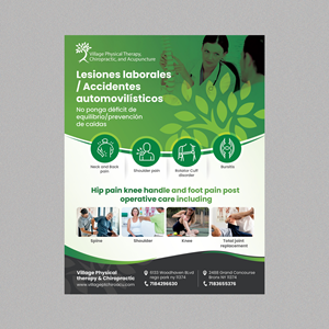 Flyer-Design von Stan$oul für Village Chiropractic | Design: #33877695